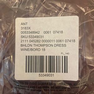 BHLDN New With Tags Thompson Dress